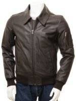 Leather Bomber Motorcycle Jacket