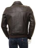 Leather Bomber Motorcycle Jacket 3