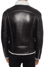 Leather Jacket With Sheepskin Collar 2