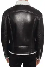 Leather Jacket With Sheepskin Collar 2