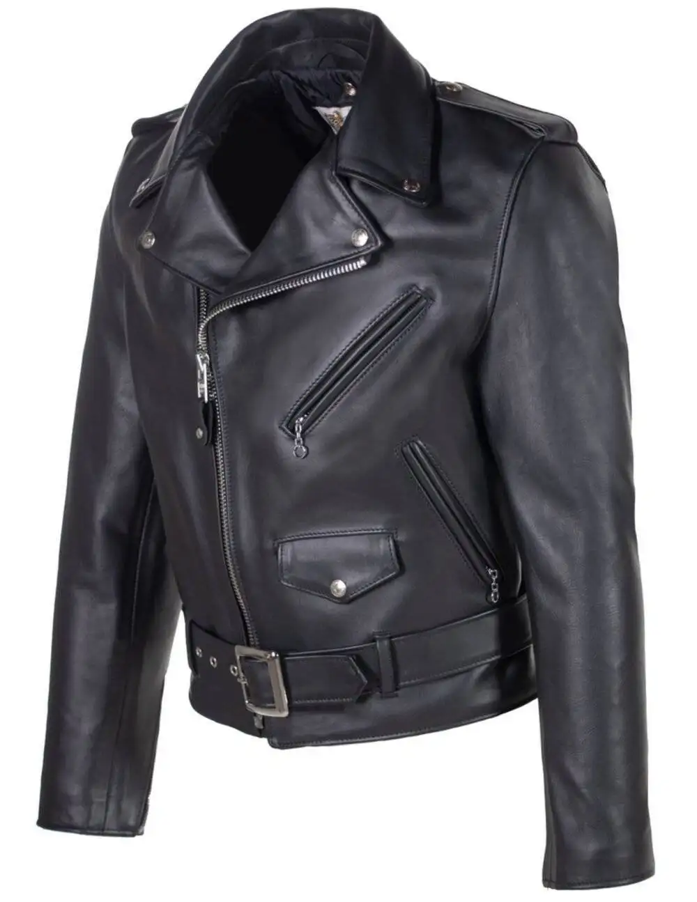 Leather Motorcycle Jacket XXL 2