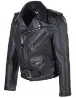 Leather Motorcycle Jacket XXL 2