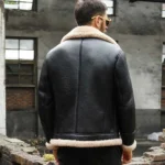 Leather Sheepskin Bomber Jacket 2