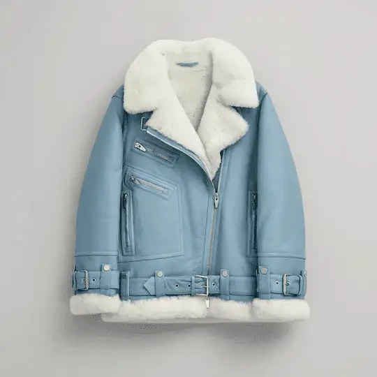 Leather Sheepskin Jacket Womens