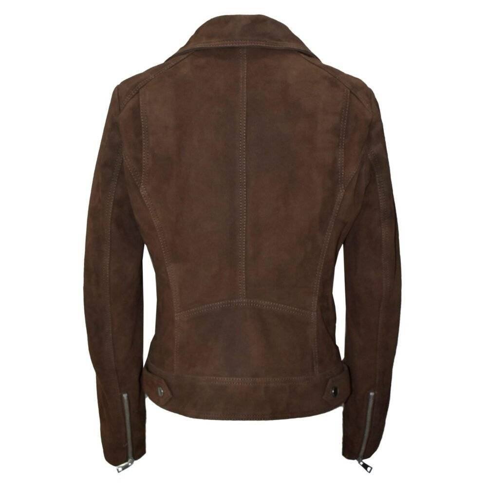 Leather Suede Jacket Women's 2