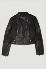 Leather Womens Motorcycle Jacket 3