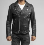 Lightweight Leather Motorcycle Jacket 3