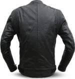 Matte Black Leather Motorcycle Jacket 2