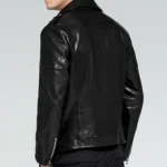 Mens Buffalo Leather Motorcycle Jacket 4