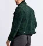 Mens Green Suede jacket 5