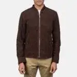 Mens Suede Bomber Jacket 2
