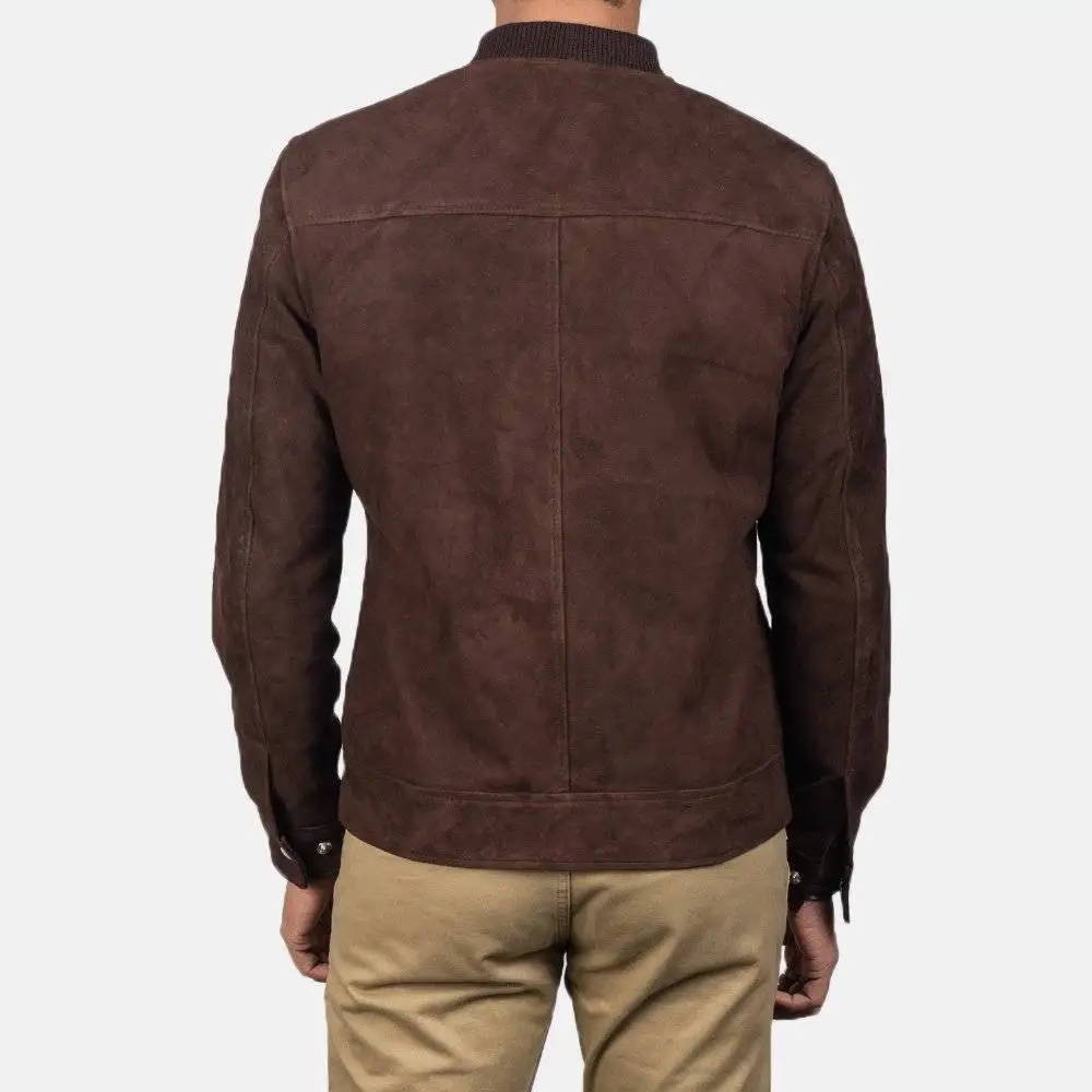 Mens Suede Bomber Jacket 3