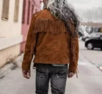 Mens Suede Fringe Jacket 2