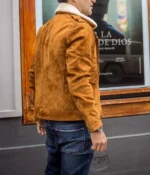 Mens Suede Jacket With Fur Collar 2