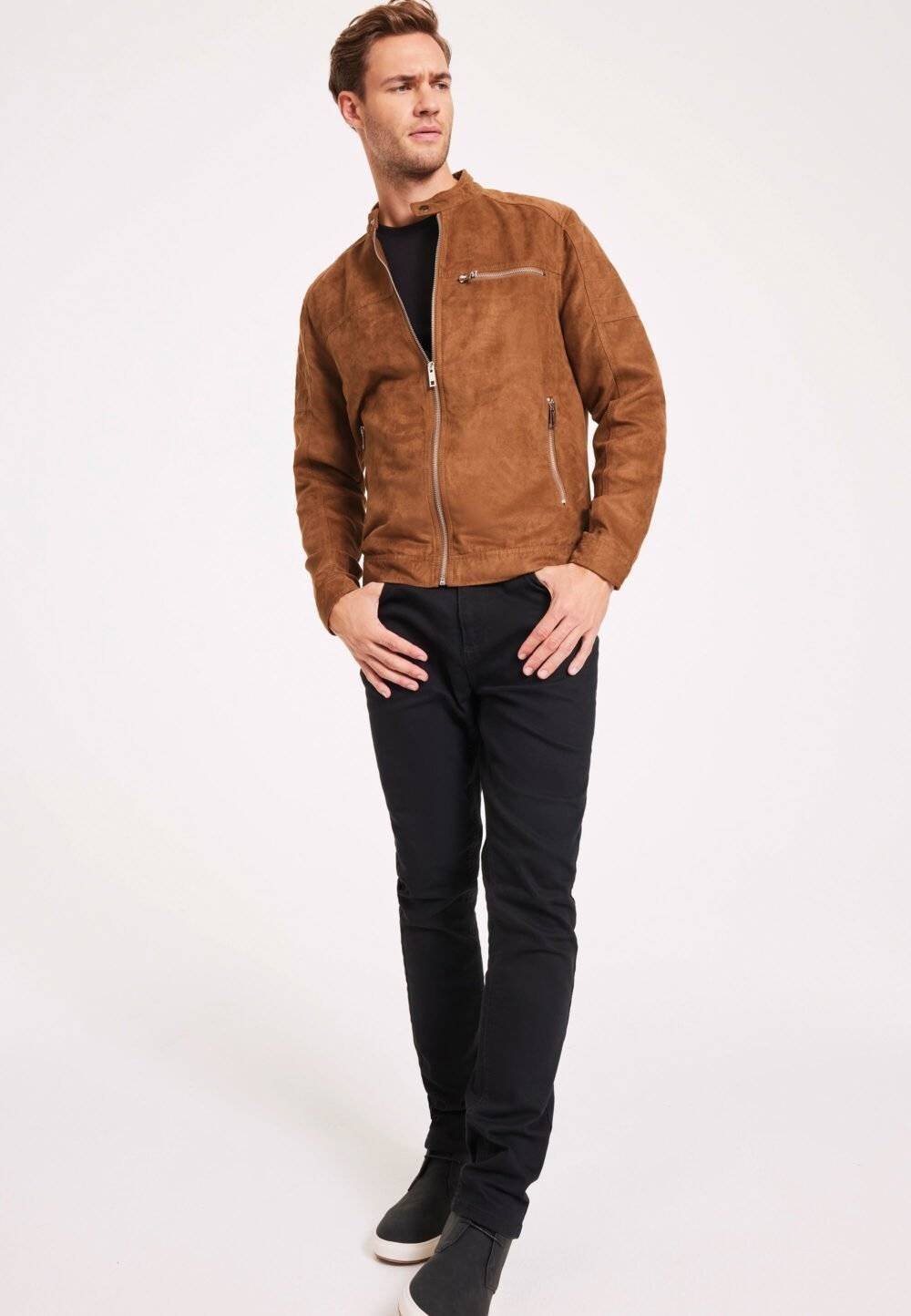 Mens Tan Suede Jacket 2