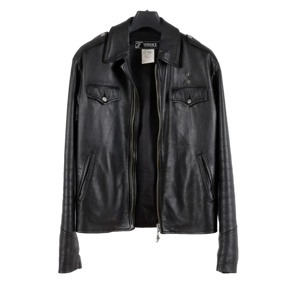 Motorcycle Cop Leather Jacket