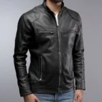 Motorcycle Mens Leather Jacket