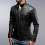 Motorcycle Mens Leather Jacket 3