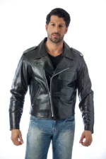 NYPD Leather Motorcycle Jacket