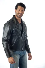 NYPD Leather Motorcycle Jacket 2