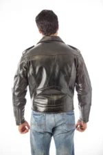 NYPD Leather Motorcycle Jacket 4