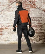 Orange Motorcycle Jacket 4