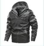 Padded Leather Jacket Motorcycle 3