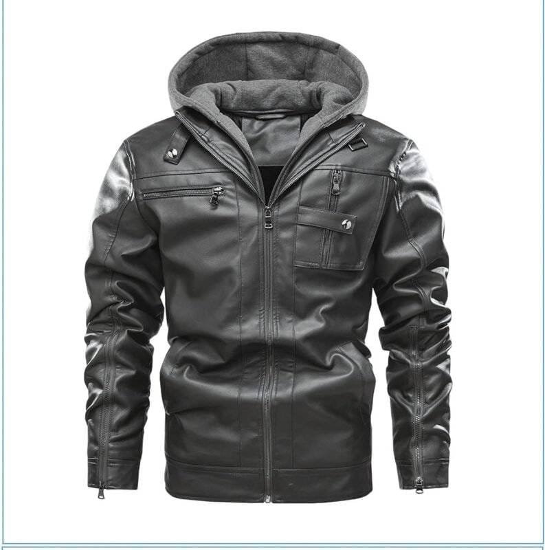 Padded Leather Jacket Motorcycle