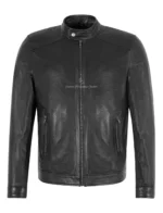 Perforated Leather Motorcycle Jacket