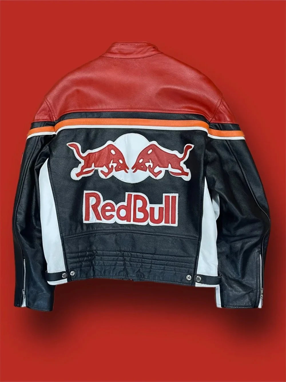 Red Bull Leather Motorcycle Jacket 2