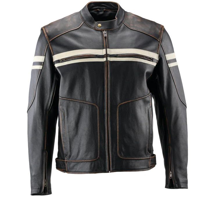 River Road Leather Motorcycle Jacket