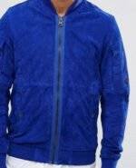 Royal Blue Bomber Jacket Mens 2