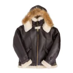 Sheepskin Jacket With Hood 1