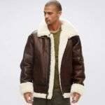 Sherpa Leather Bomber Jacket