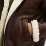 Sherpa Leather Bomber Jacket 3