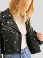 Star Motorcycle Leather Jacket