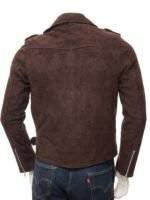 Suede Biker Jacket Mens 3