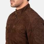 Suede Bomber Jacket Mens 4