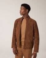 Suede Brown Leather Jacket