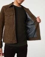 Suede Leather Jacket Mens 3