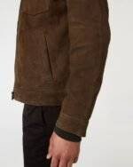 Suede Leather Jacket Mens 4