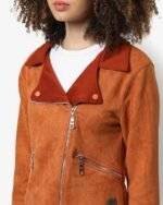 Suede Leather Jacket Women's