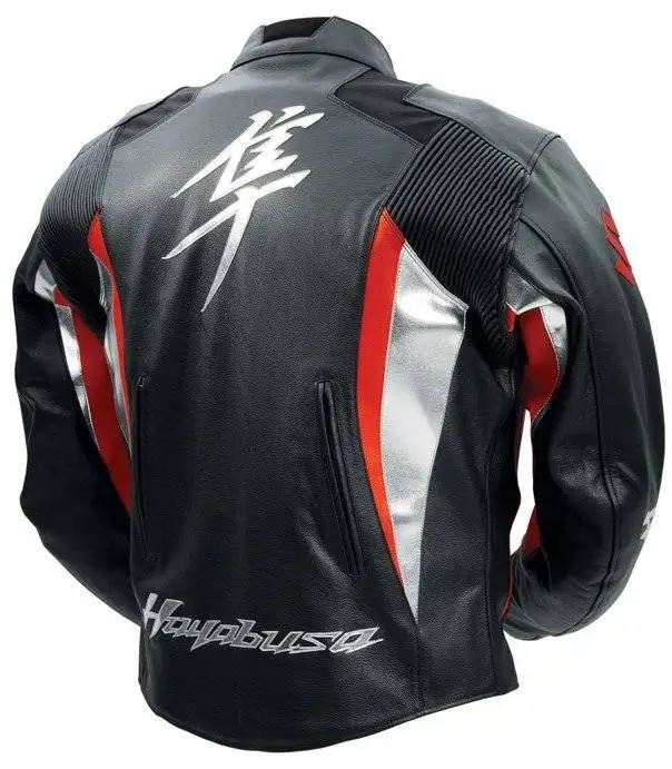 Suzuki Hayabusa MotoGp Vestes Cuir Motard Courses Sport Armure