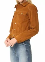 Tan Suede Jacket For Women 3