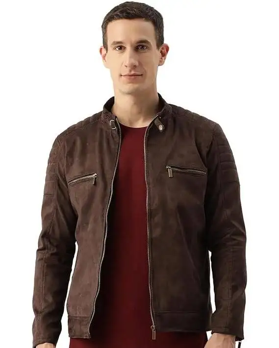 Tan Suede Jacket Mens