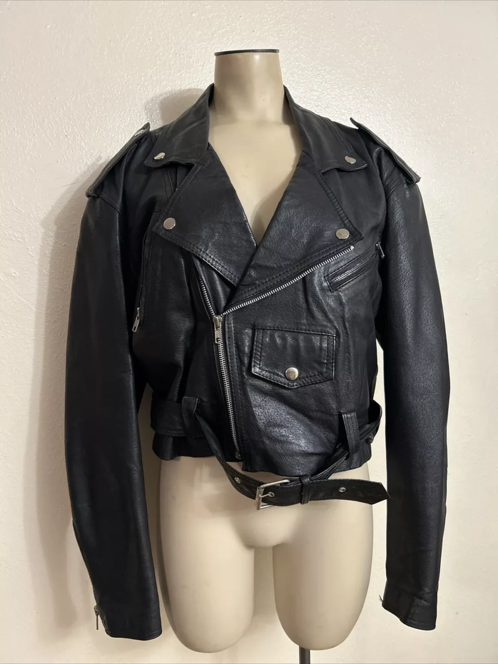 Vintage Wilson Leather Motorcycle Jacket