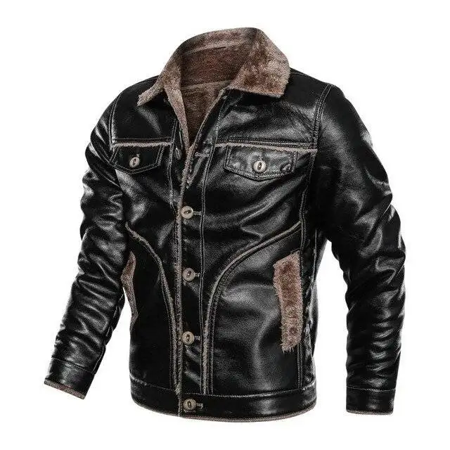 Winter Leather Motorcycle Jacket