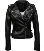 Women Leather Motorcycle Jacket