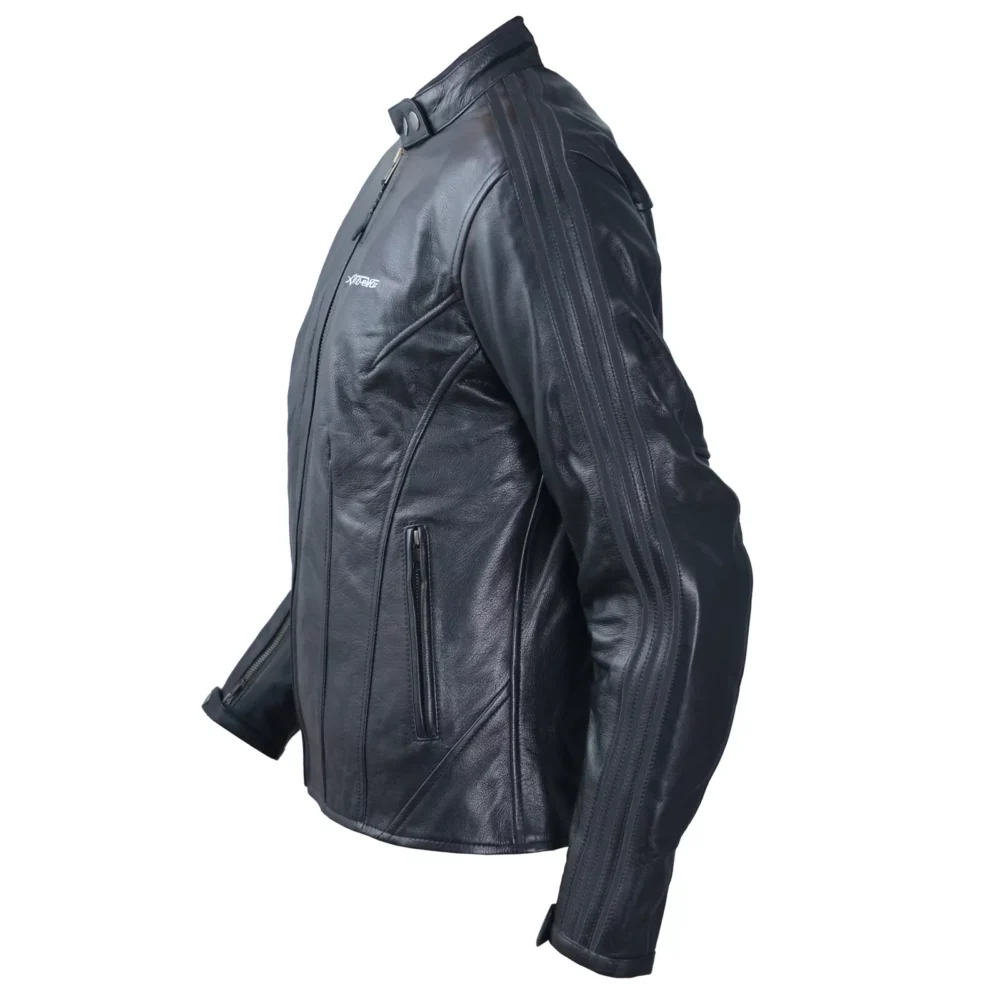 Women's Armored Leather Motorcycle Jacket 2