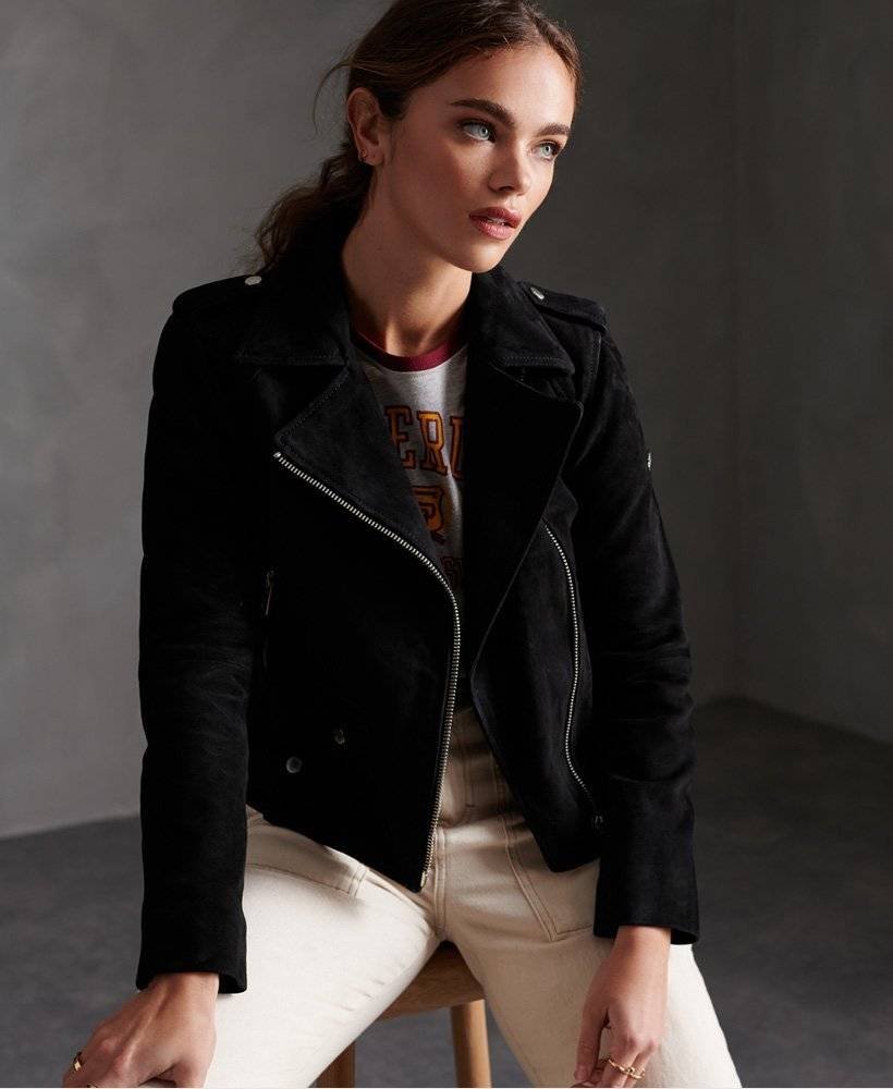 Womens Black Suede jacket